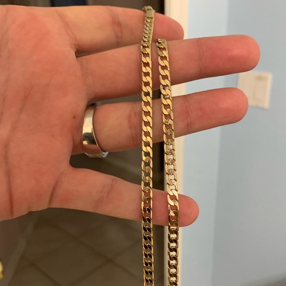 14k gold 6mm Cuban necklace